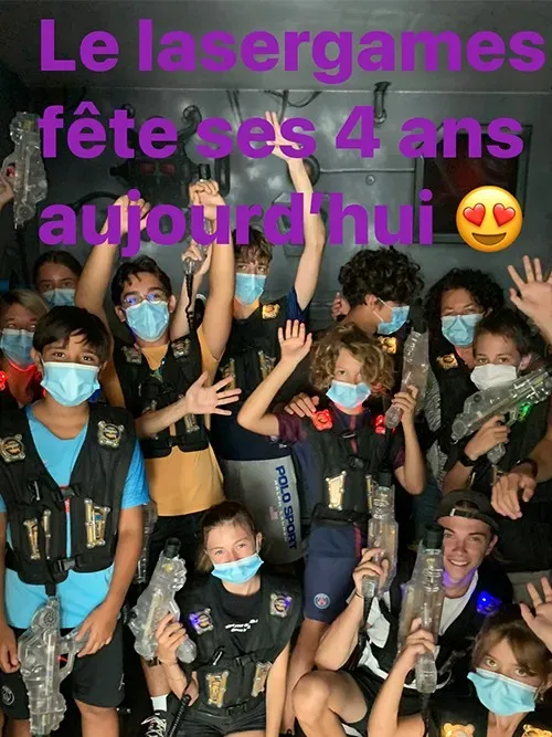 anniversaire laser game